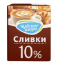 Сливки 10% 200г ТМ Чудское озеро 1/18