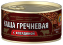 Каша гречневая с говядиной КТК 325г 1/24