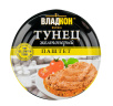 Паштет из филе тунца желтоперого За Родину 80 г 1/12 ключ