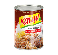 Каша гречневая с говядиной по-походному 340г 1/45