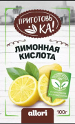 Лимонная кислота "Приготовь-ка" ALLORI 100 г 1/20
