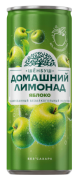 Домашний лимонад газированный «Яблоко» 0.45л жб 1/6