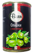 Оливки c косточкой BARRI 1/24 300 гр