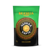 Кофе растворимый Черная Карта Exclusive Brasilia, пакет, 75г (*12)
