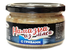 Намазка из мяса с грибами 200г 1/6 стекло