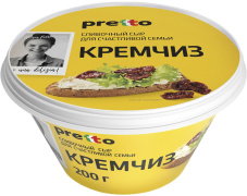 Кремчиз сливочный "Pretto", 70%, 0,2 кг, пл/с 1/6