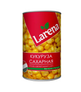 Кукуруза консервированная LARENA 400мл 1/10 ключ