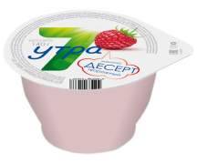 Десерт творожный МАЛИНА "7 Утра" 3% 140г стакан 1/8