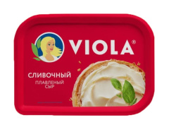 Сыр плавленый «Виола» «Сливочный». 200г 50% 1/9