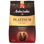 Кофе в зернах Ambassador Platinum, пакет, 750г.(*8)