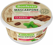 Маскарпоне мягкий 78% 250гр тм Bonfesto 1/12