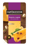 Король сыров 40% ж, 125г, фасованный, (нарезка), ТМ "Сыробогатов" 1/12шт