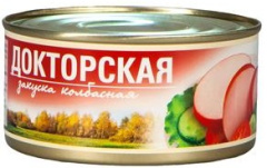 Колбасная закуска "Докторская" 325 г 1/24 ТУ ТМ Рузком