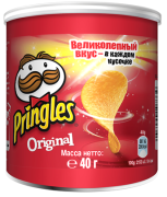 Чипсы Оригинал 40г 1/12 ТМ"Pringles"