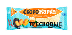 Котлеты из рыбы тресковых пород 300г/8 ТМ Скорожарка
