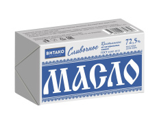 Масло "Крестьянское" 72,5% 180гр ТМ "Витако" 1/20