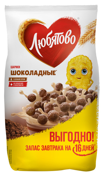 Шарики Шоколадные 500г 1/6 ц/п ТМ "Любятово"