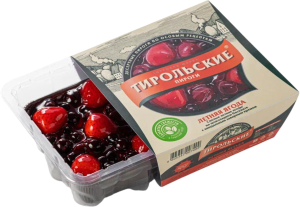 Тирольский пирог (мини) "Летняя ягода" 250г 1/4шт