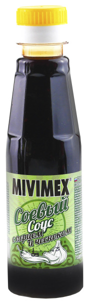Соус соевый "MIVIMEX" с перцем и чесноком 200гр х 15 пл/бут.