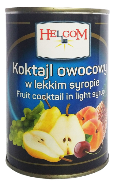 Ассорти фруктовое HELCOM 425 мл 1/12 ж/б