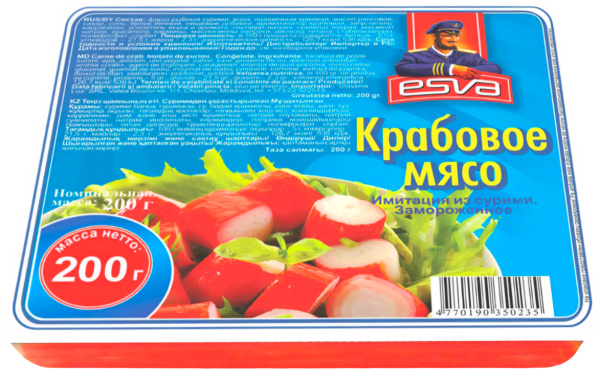 Крабовое мясо ESVA 200г
