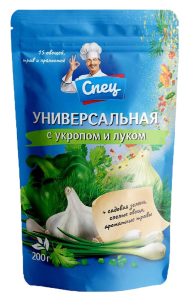 Приправа Спец 200г универсал укроп/лук 1/10
