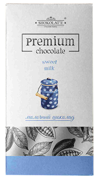 Шоколад Premium молочный (коробка) 90г 1/15
