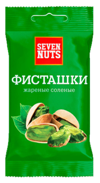 Фисташки жареные ТМ "Seven Nuts" 50г 1/20