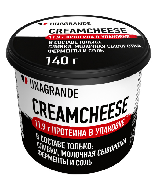 Кремчиз ПРОТЕИНОВЫЙ "Unagrande", 60%, 0,14 кг, пл/с