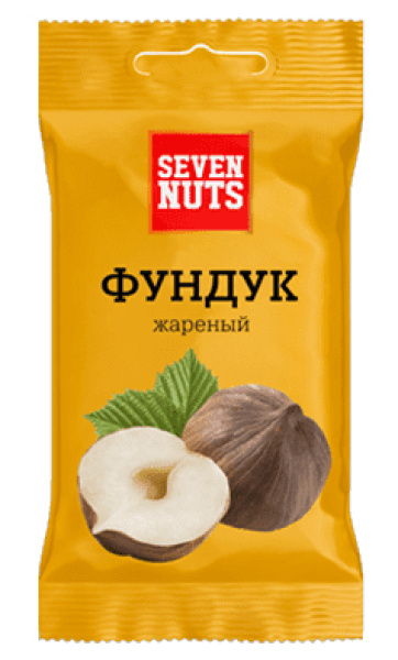 Фундук жареный ТМ "Seven Nuts" 50г 1/20