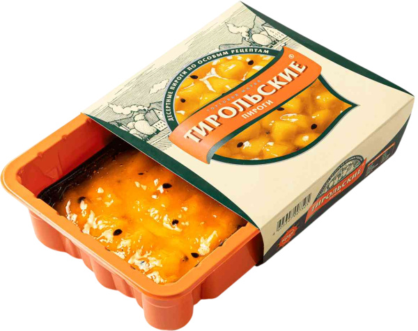 Тирольский пирог (мини) "Манго-маракуйя" ПОСТНЫЙ 250г 1/4шт