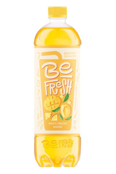 С/С напиток Befresh Манго – Ананас - Персик Калинов Родник 0,9 л. 1/6