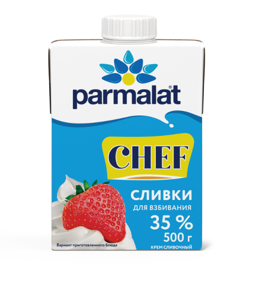 Сливки ультрапаст. "Пармалат" 35% 0,5 кг 1/12