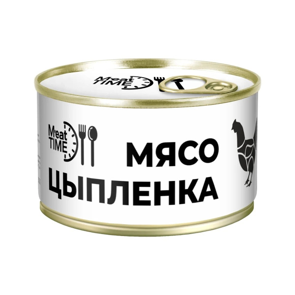 Мясо цыпленка готовое Meat Time 300г 1/18 ключ