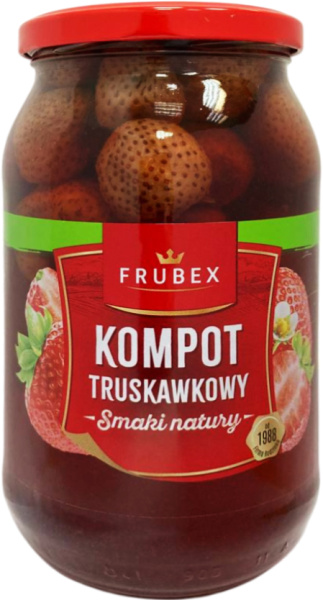 Клубничный компот FRUBEX 900г ст/б 1/8