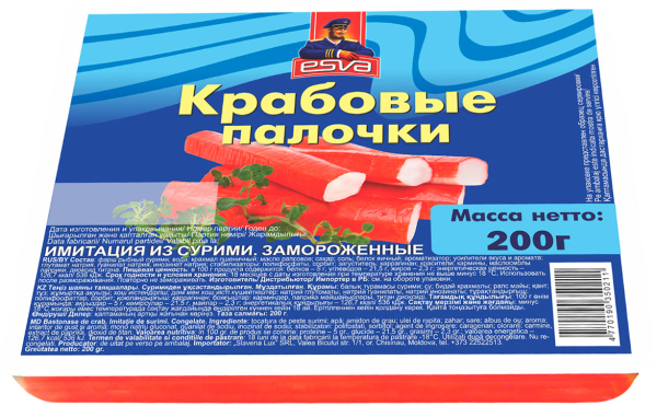 Крабовые палочки ESVA 200г