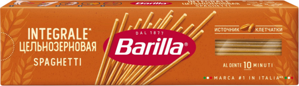 Цельнозерновая паста СПАГЕТТИ №5 BARILLA 450гр 1/24
