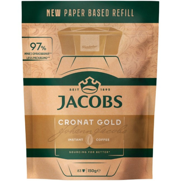 Кофе растворимый Jacobs Cronat Gold 150г 1/5