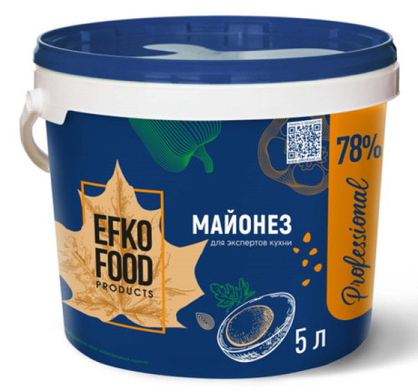 Майонез EFKO FOOD professional 5л 78%