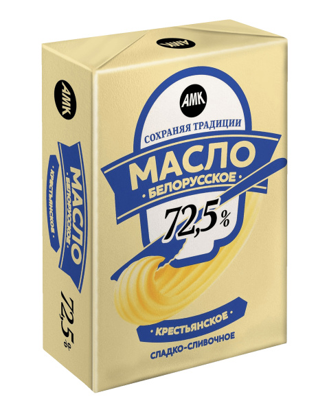 Масло "Крестьянское" 72,5% 180гр ТМ "Сохраняя традиции" 1/30 БЗМЖ