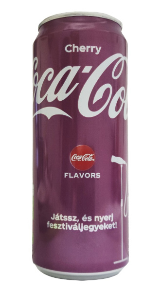 Сильногазированный напиток Coca - Cola Cherry 330 мл (Венгрия) ж/б 1/24