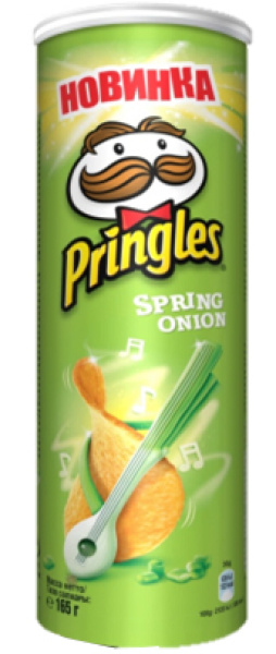 Чипсы Зеленый лук 165г 1/19 ТМ"Pringles"