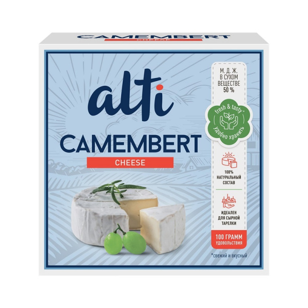 Камамберт "Alti" 50% мдж 100г/7шт БЗМЖ