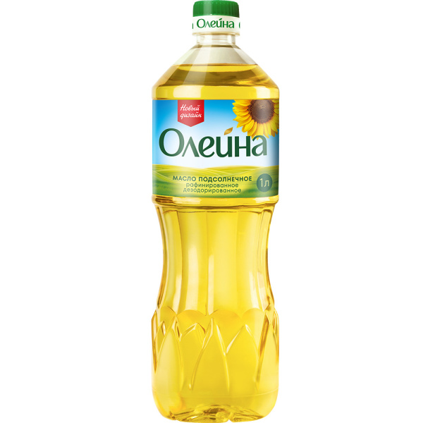 Масло подсолнечное Олейна в/с 1л 1/15