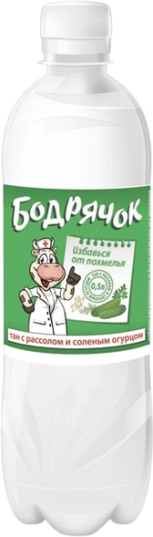 Напиток кисломолочный Тан "Бодрячок" 0,1% млж. 0,5л ПЭТ 1/12