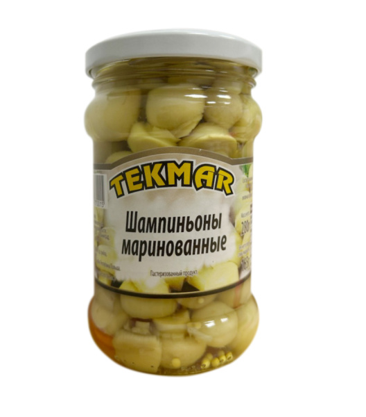 Шампиньоны маринованные TEKMAR 280г ст/б 1/10
