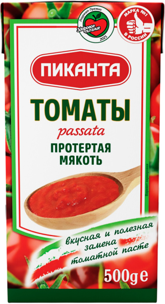 Протертая мякоть томатов Пиканта 500 г 1 /12