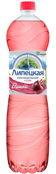 Липецкая-Лайт вишня газ 1,5л,1/6