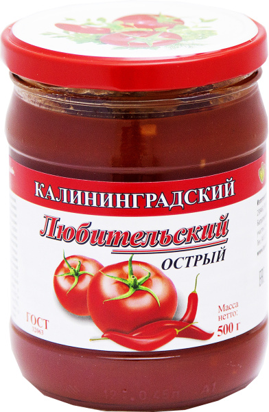 Кетчуп НОВЫЙ Соус Любительский острый с/б 500 1/6