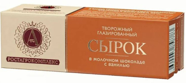 Сырок молоч.шокол. с ванилью Б«А.РОСТАГРОКОМПЛЕКС» 26% 50г (12)